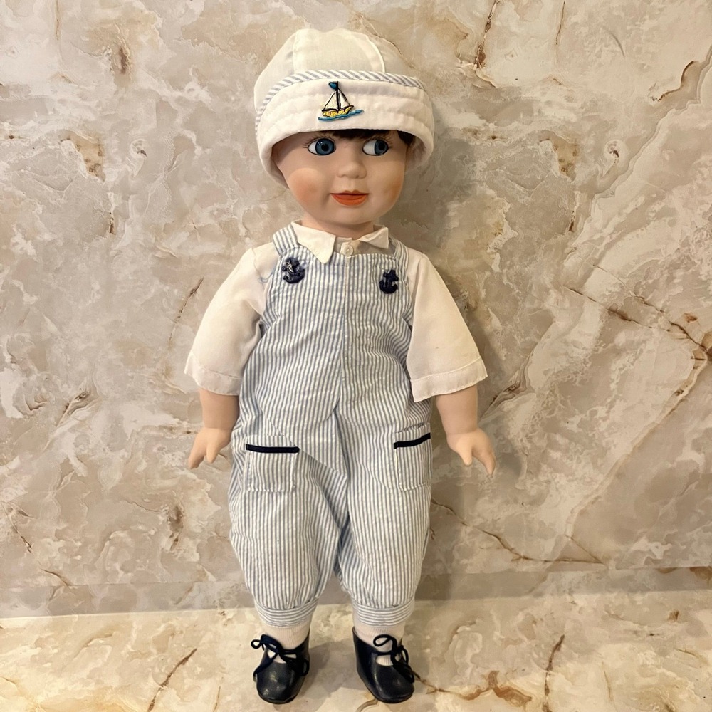 VTG Seymour Mann Porcelain Boy Doll Billy the Sailor 16" Limited Edition